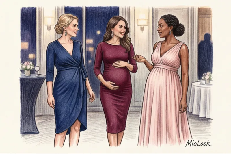Вечерние платья для беременных: лучшие фасоны для торжеств - 2