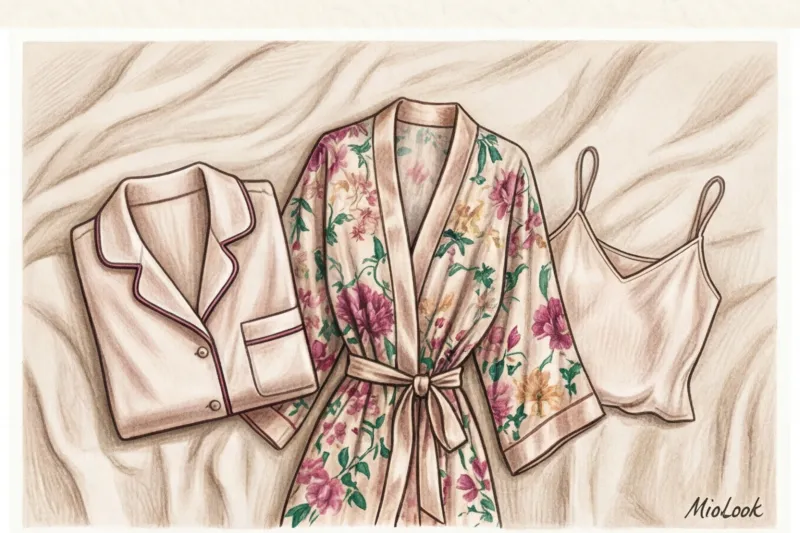 Шелковые пижамы и кимоно: эстетика и женственность в домашнем гардеробе - 2