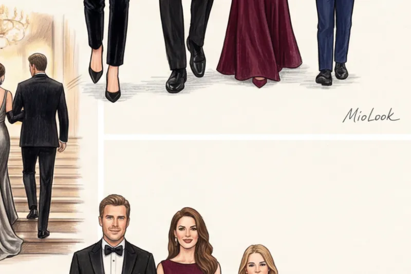 Вечерний Family Look: дресс-код Black Tie для пар и семей - 6