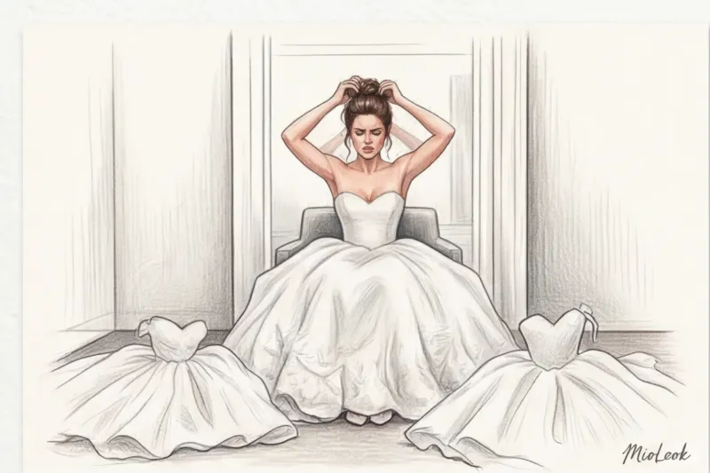 How to choose a hairstyle to match your wedding dress online without tears