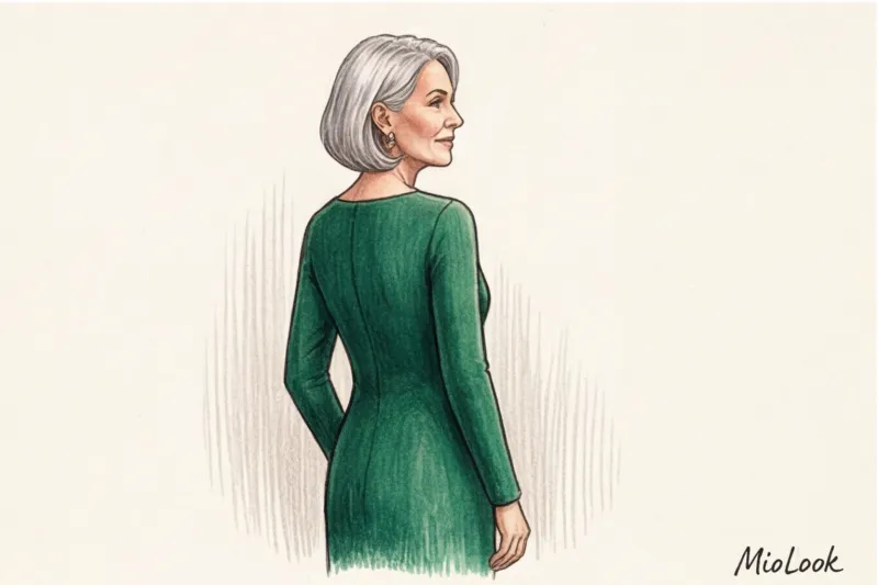 Элегантность в любом возрасте: закрытые вечерние платья для женщин 50+ - 7