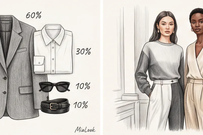 Сочетание базовых цветов: черный, белый, серый и бежевый - 5