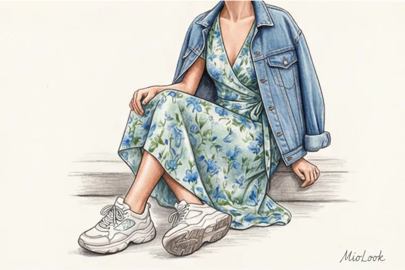 Летний стиль парижанок: платья с запахом, эспадрильи и соломенные сумки - 5