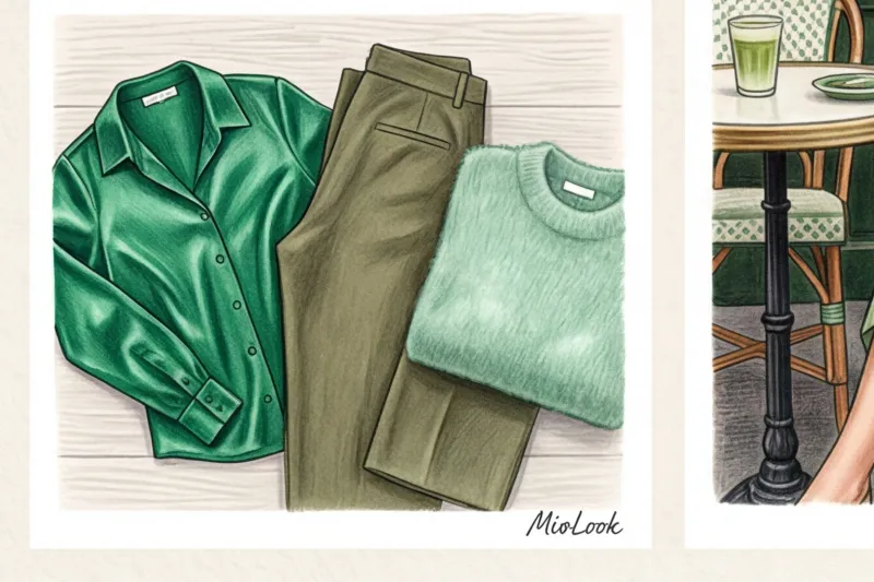 С чем сочетается зеленый цвет в одежде: от изумрудного до хаки - 7