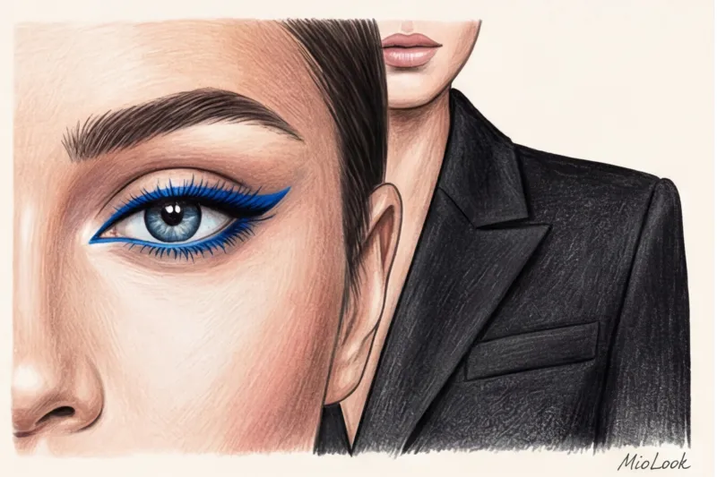 Макияж к черному платью: от классических стрелок до ярких акцентов - 4