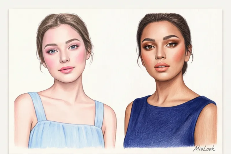 Макияж под синее платье: лучшие решения для глаз и губ - 2