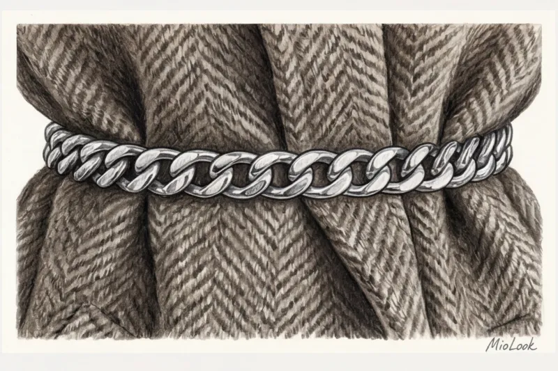 Ремень-цепочка: как носить металлические пояса - 8