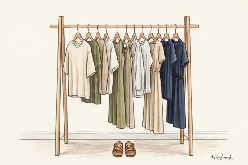 Летняя капсула для мамы в декрете: легкие и практичные образы на каждый день - 5