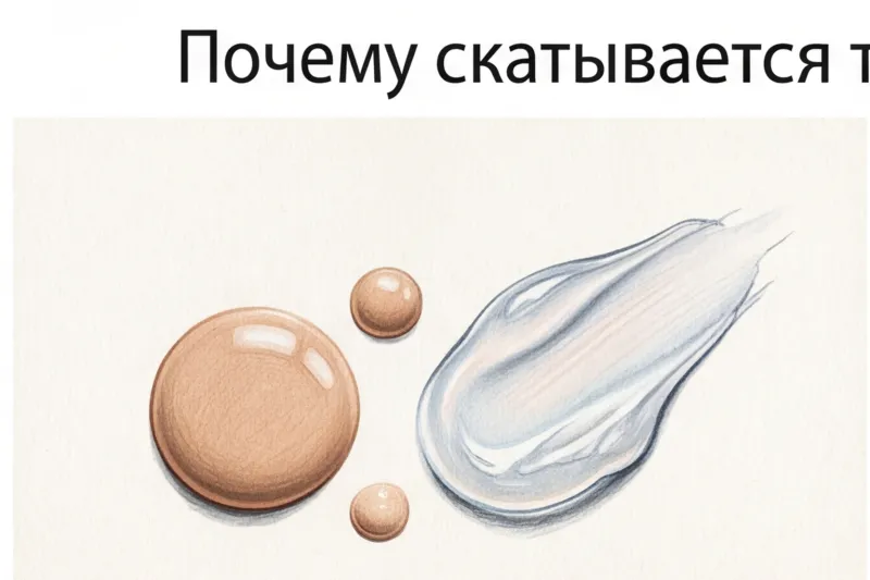 Чому скочується тональний крем на обличчі: як виправити