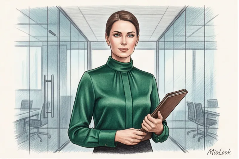 Закрытые блузки и рубашки: идеальный верх для строгого дресс-кода - 1