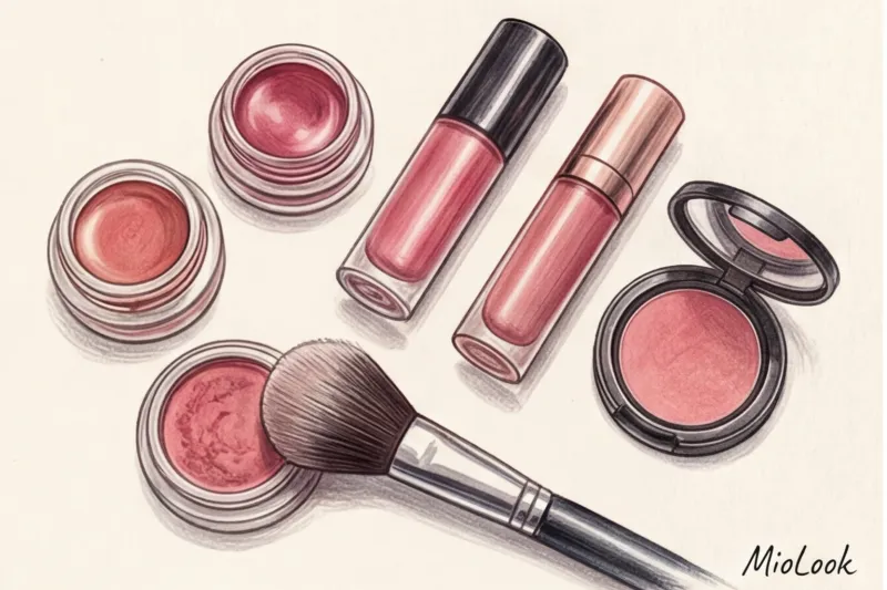 Куда наносить румяна: схемы для каждой формы лица - 4