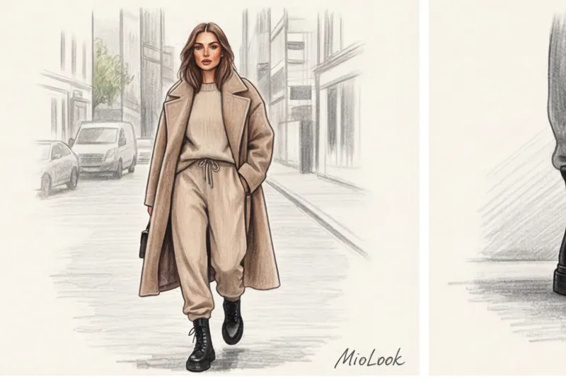Joggers with chunky boots: how to create a stylish look