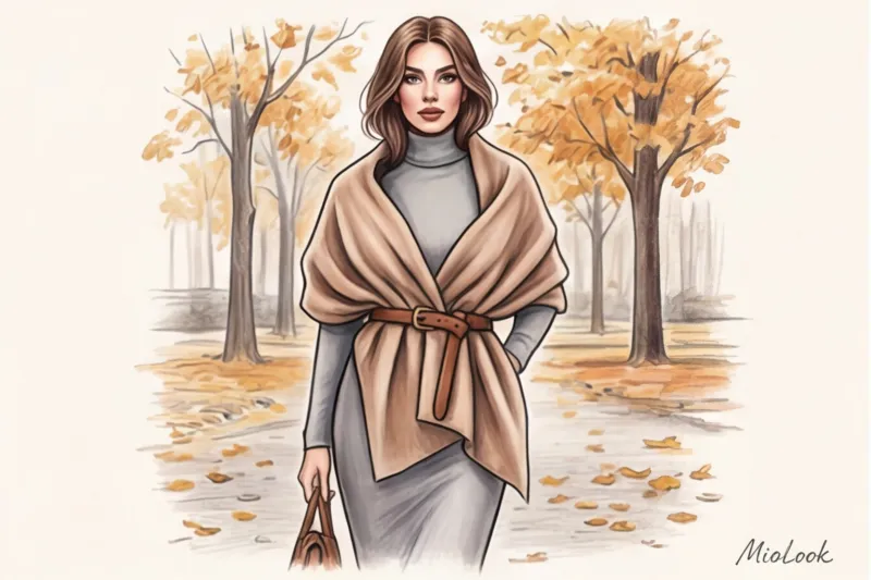 Объемные шарфы и палантины: как носить, чтобы не нарушить пропорции - 4