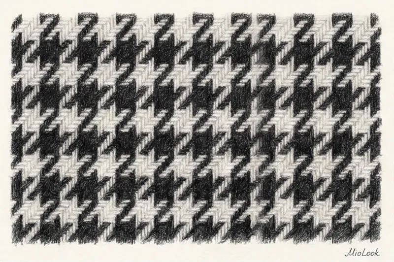 What is a pied-de-poule stitch in clothing? | Glossary