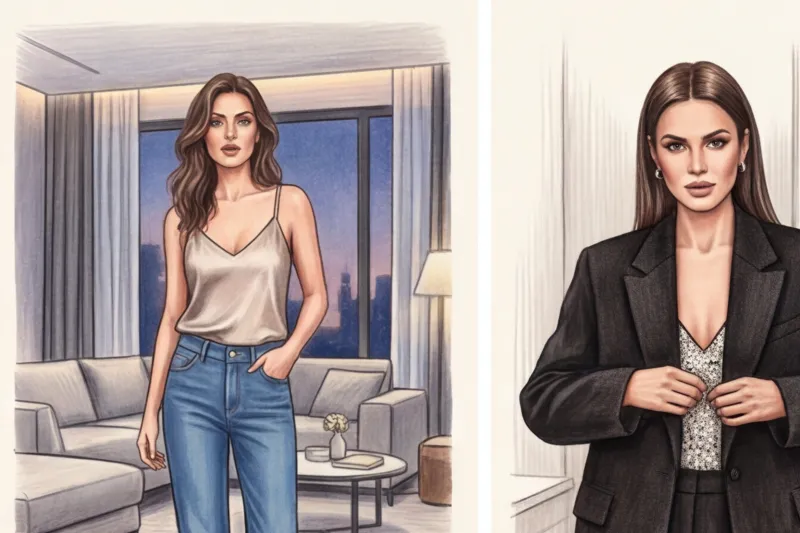 Ошатні топи під піджак: як носити з джинсами