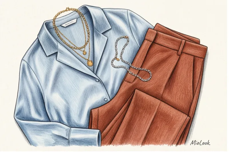 Warm and cool colors in clothing: how to mix them?