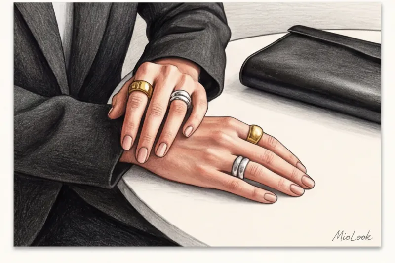 Акцентные украшения: как правильно носить массивные кольца и браслеты - 8