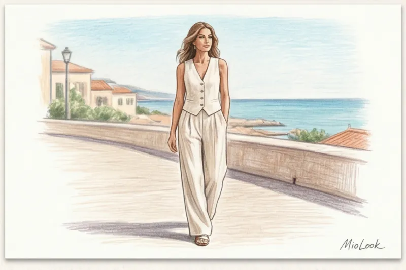 Летний гардероб в стиле Old Money: лен, шелк и элегантные образы для жары - 8