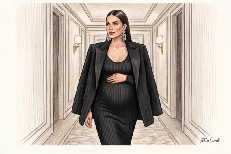 Нарядные платья для беременных: что надеть на праздник и фотосессию - 8