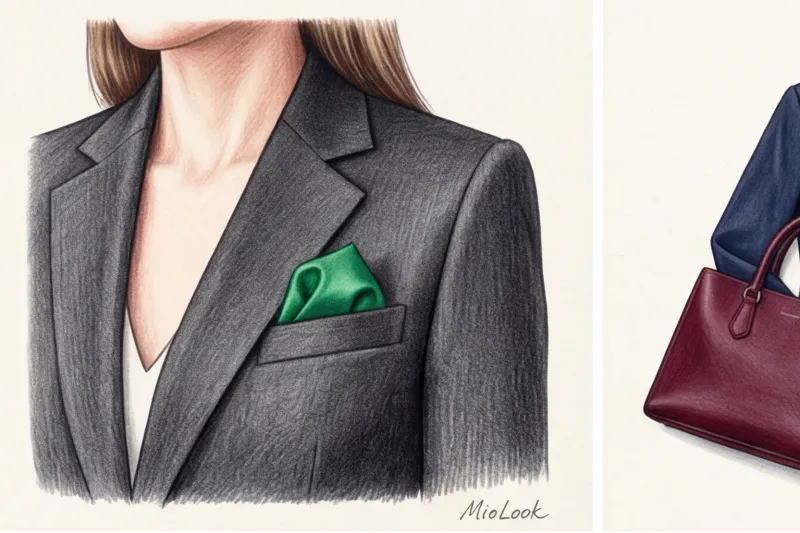 Bright Accents in a Business Look: Strict Dress Code