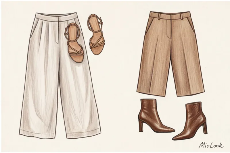 Обувь под широкие брюки и джинсы: правила идеальных пропорций - 9