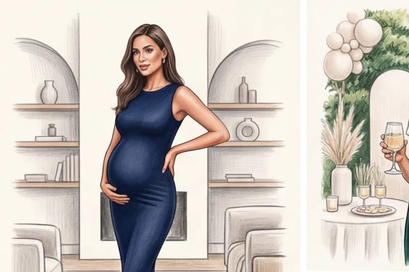 How to choose a dress for a maternity gender reveal party