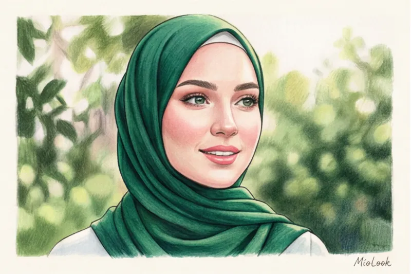Идеальный цвет хиджаба для светлой кожи: какие оттенки освежают лицо - 4