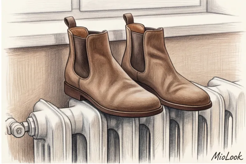 Уход за замшевой обувью зимой: как убрать белые разводы от соли - 3