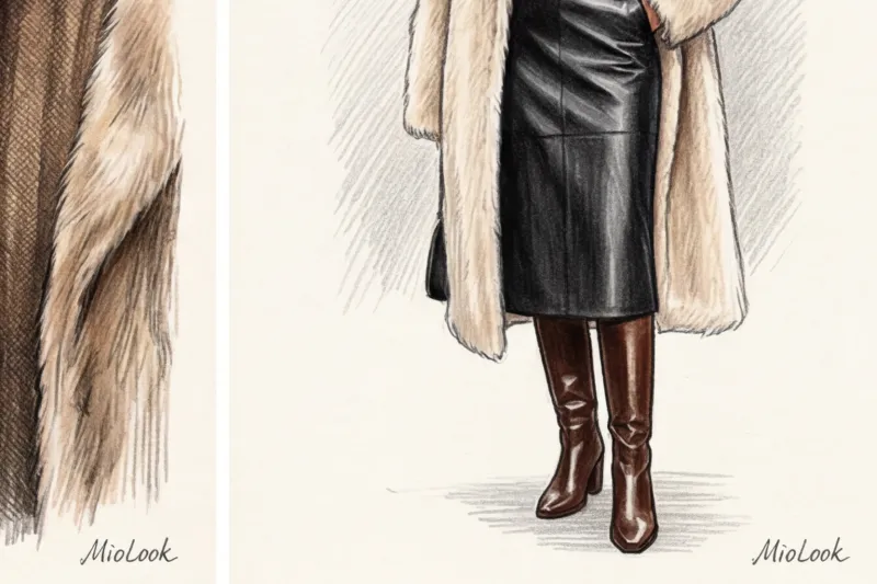 Шубы из экомеха: актуальные фасоны и правила стилизации - 9