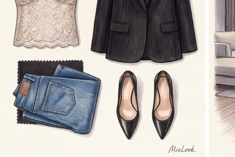 Нарядные топы и блузы: как носить с джинсами и обычными брюками - 8