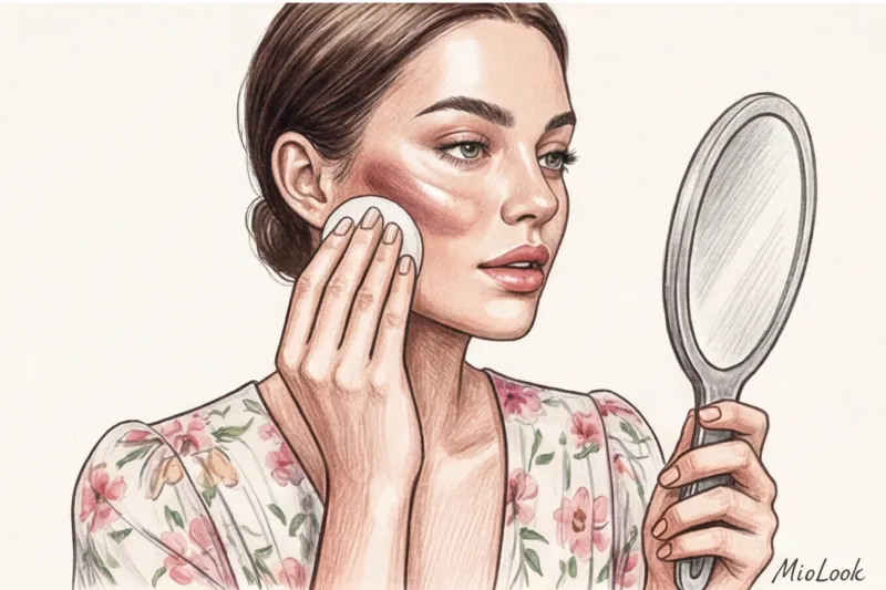 Нежный макияж под платье в цветочек и романтичный стиль - 8