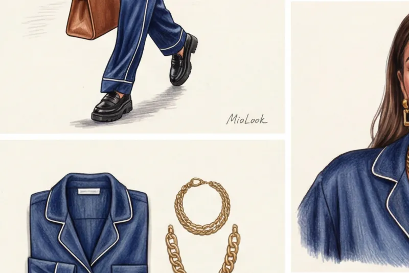 Костюмы в пижамном стиле: как носить в городе и не выглядеть по-домашнему - 4