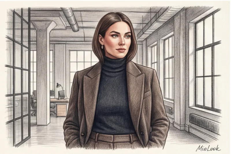 Зимний гардероб для креативного офиса: многослойность и уют - 7