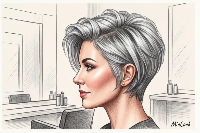 Как красиво носить седину после 35: стильные стрижки и тонирование - 9