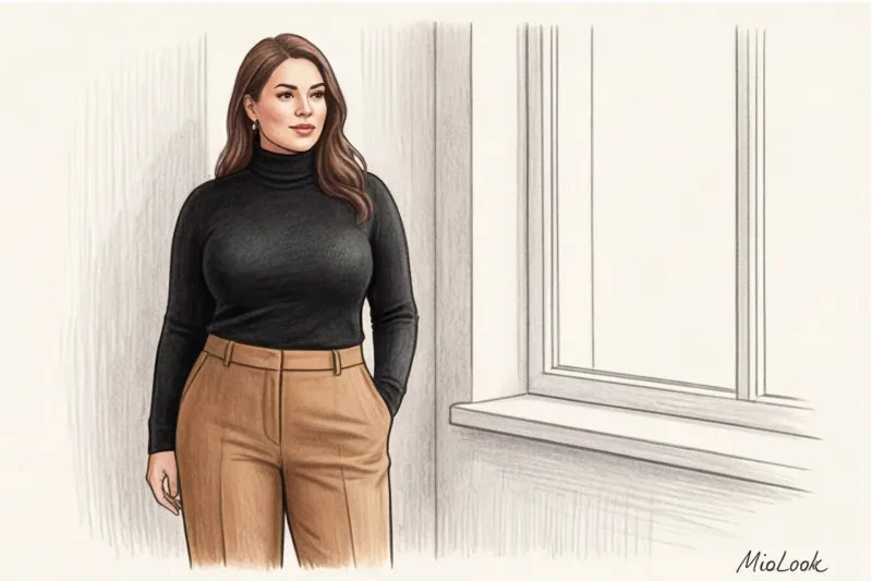 Осенне-зимний гардероб для пышных форм: теплая база без лишнего объема - 7