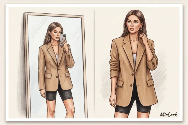 Велосипедки с пиджаком: как создать стильный городской образ - 5