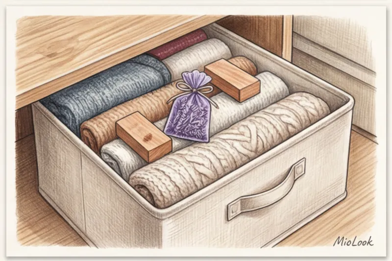 Как правильно хранить свитеры в шкафу: складывать или вешать? - 5