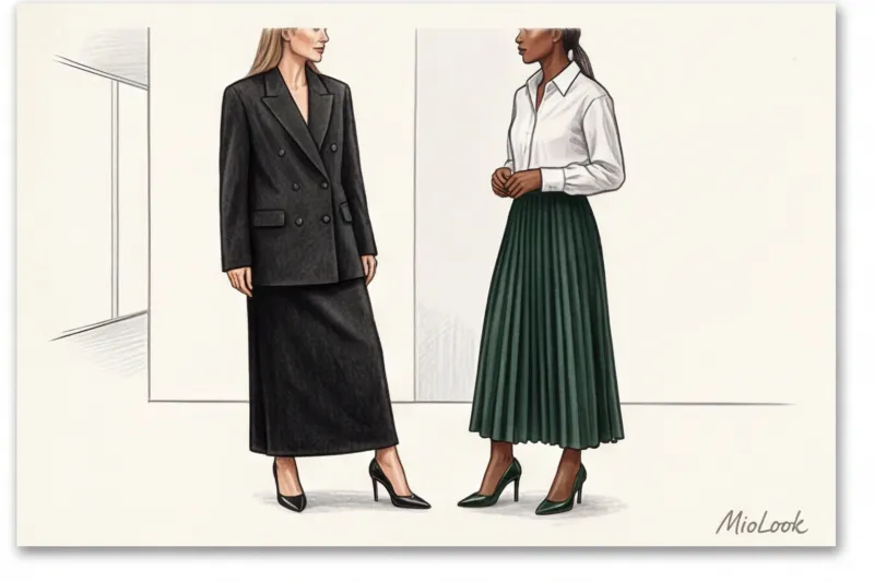 Макси в офисе: с чем носить длинную юбку, соблюдая деловой дресс-код - 9