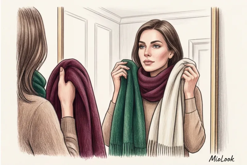 Как выбрать базовый шарф к осеннему или зимнему пальто - 3