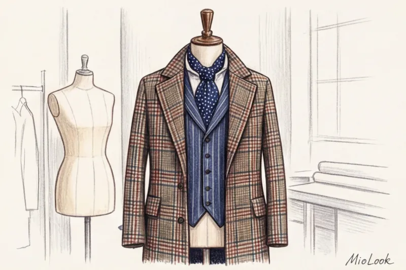 Высший пилотаж: как сочетать клетку, полоску и горох в одном образе - 5