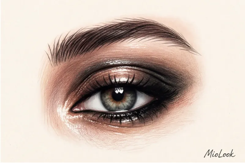 Дерзкий макияж под косуху и стиль гранж: смоки-айс и темные губы - 3