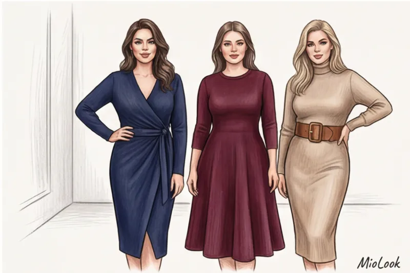 Трикотажное платье: как подобрать фасон по фигуре и скрыть недостатки - 9