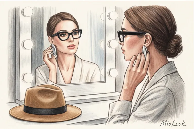 Очки, шляпа и крупные серьги: как сочетать аксессуары в портретной зоне - 7