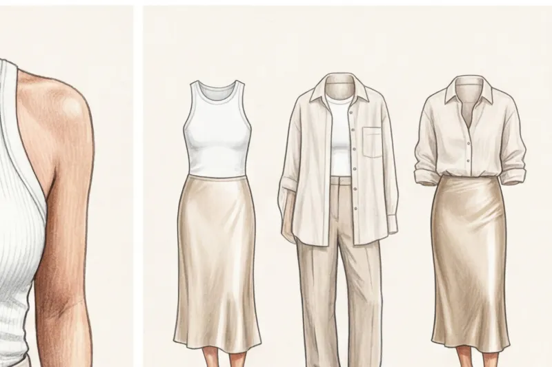 Летний гардероб Clean Girl: лен, шелк и базовые топы - 3