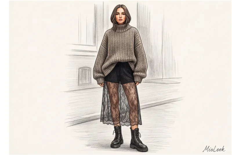 Искусство прозрачности: как деликатно внедрить кружево и шифон в городские луки - 4