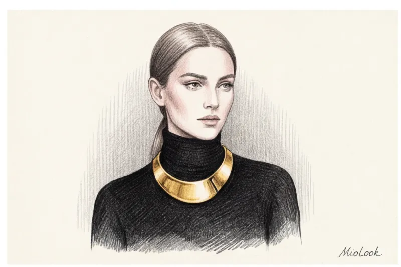 What Jewelry to Wear with a Turtleneck: Stylist Tips