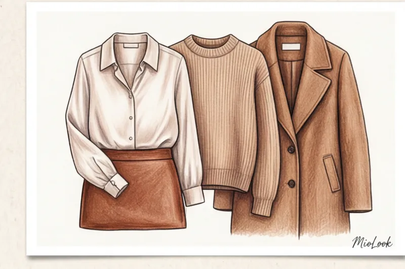 Осенняя капсула: многослойные и уютные образы на каждый день - 7