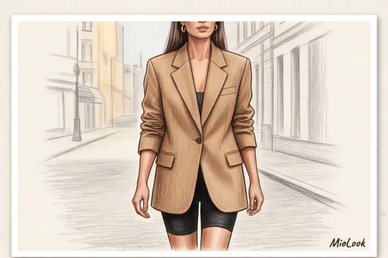 Велосипедки с пиджаком: как создать стильный городской образ - 2