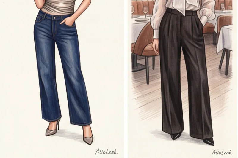 Нарядные топы и блузы: как носить с джинсами и обычными брюками - 7