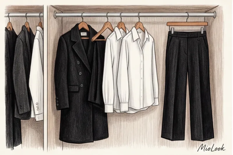 Черно-белый деловой гардероб: психология контраста и статусности - 4